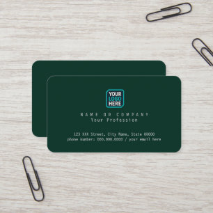 Carte De Visite logo de l'entreprise Nom de l'entreprise deep-gree