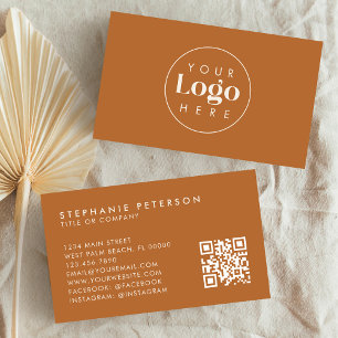 Carte De Visite Logo de l'entreprise personnalisée en terre cuite 