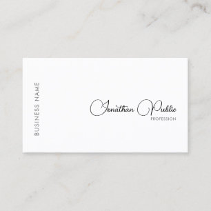 Carte De Visite Logo de l'entreprise personnalisée Typographie élé