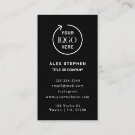 Carte De Visite Logo de l'entreprise | Petite entreprise noire