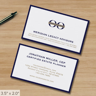 Carte De Visite Logo de l'entreprise professionnelle simple