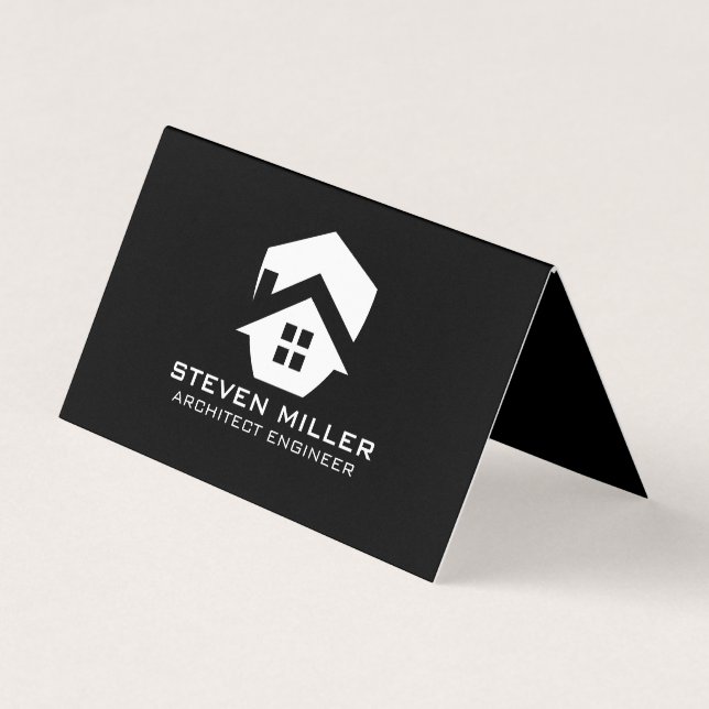 Carte De Visite Logo de l'immobilier moderne | Propriétés (Devant)