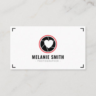 Carte De Visite Logo de l'obturateur professionnel moderne