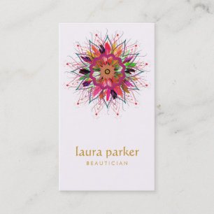 Carte De Visite Logo de lotus pourpre Soins de guérison Yoga