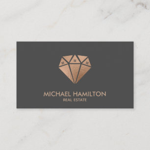 Carte De Visite Logo de maison de losange immobilier professionnel