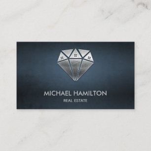 Carte De Visite Logo de maison de losange immobilier professionnel