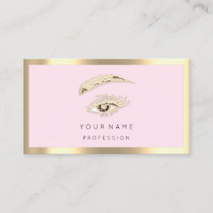 Carte De Visite Logo de maquillage Brown à base d'éryélash Brow Qr