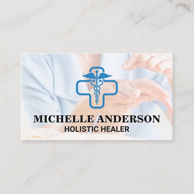 Carte De Visite Logo de médecine de la santé | Session Acupuncture (Devant)
