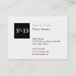 Carte De Visite Logo de miniature surdimensionné tout simplement c