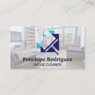 Carte De Visite Logo de nettoyage des bordures   Services de tenue