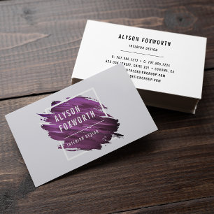 Carte De Visite Logo de peinture Abstrait