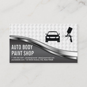 Carte De Visite Logo de peinture de carrosserie automatique