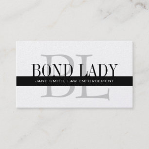 Carte De Visite Logo de professionnel de monogramme de police