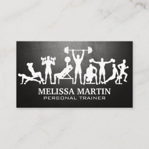 Carte De Visite Logo de remise en forme   Formateur personnel