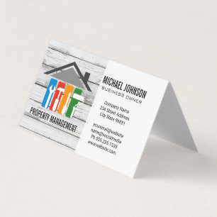 Carte De Visite Logo de réparation à domicile   Entrepreneur génér