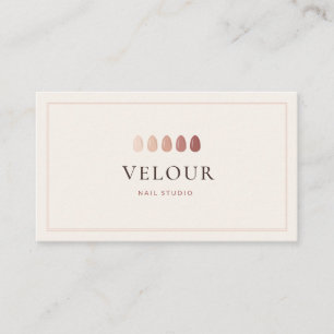 Carte De Visite Logo de salon de manucure Swatch Polish Neutre
