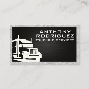 Carte De Visite Logo de semi-camion   Camionnage   Bordure en béto