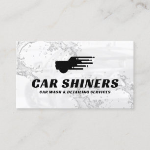 Carte De Visite Logo de service de lavage automatique