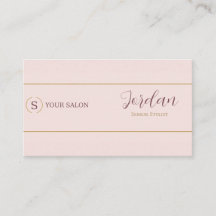 Logo de styliste de salon Blush Gold