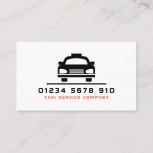 Carte De Visite Logo de taxi noir, Tarifs