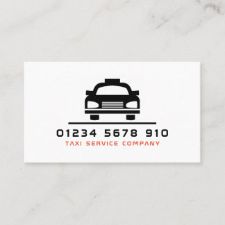 Carte De Visite Logo de taxi noir, Tarifs