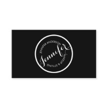 Logo de timbre Vintage noir et blanc