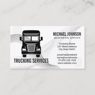 Carte De Visite Logo de transport par camion Expédition Fret