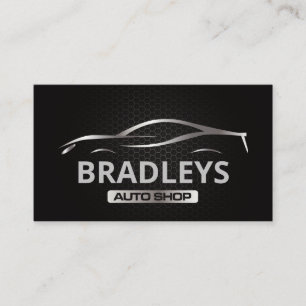 Carte De Visite Logo de voiture de sport automobile métallique   F