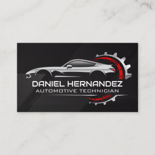 Carte De Visite Logo de voiture de sport Service Auto