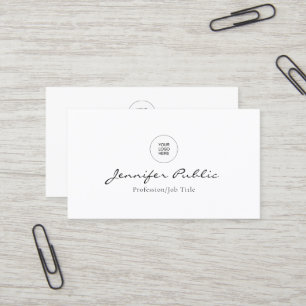 Carte De Visite Logo de votre entreprise Ici Moderne élégant tenda