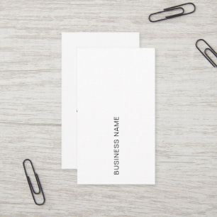 Carte De Visite Logo de votre entreprise Ici Typographie Moderne V