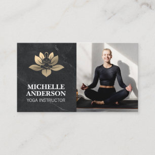 Carte De Visite Logo de Yoga Ajouter votre photo