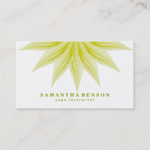 Carte De Visite Logo de yoga Fleur de Lotus élégante