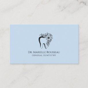 Carte De Visite Logo dentaire bleu