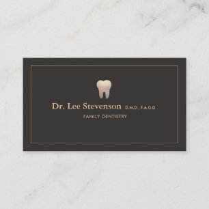 Carte De Visite Logo Dentist Office Tooth