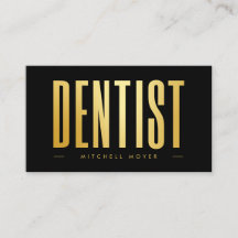 Logo Dentiste Dentistère pour dents Noir & Or