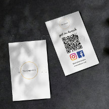 Logo d'entreprise | Code QR moderne Modèle social