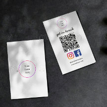 Logo d'entreprise | Code QR moderne Modèle social