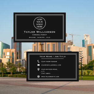 Carte De Visite Logo d'entreprise de base Entreprise Professionnel