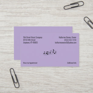 Carte De Visite Logo d'entreprise et informations sur l'entreprise