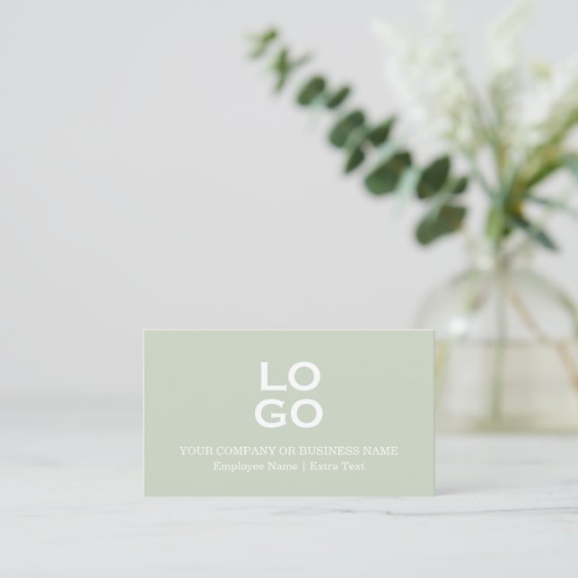 Carte De Visite Logo d'entreprise ou d'entreprise personnalisé et  (Debout devant)