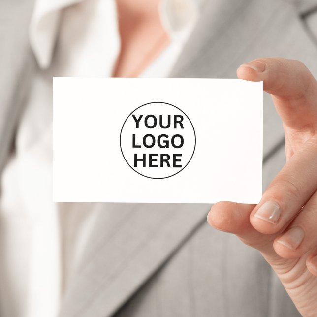 Carte De Visite Logo d'entreprise personnalisé l Classic noir et b (Créateur téléchargé)