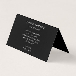 Carte De Visite Logo d'entreprise personnalisé Marketing d'entrepr