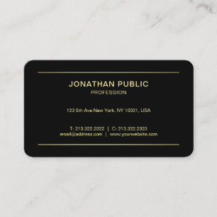Carte De Visite Logo d'entreprise personnalisé, moderne et profess