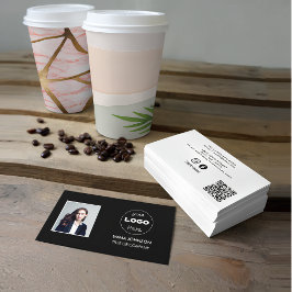 Carte De Visite Logo d'entreprise personnalisé | Photo professionn