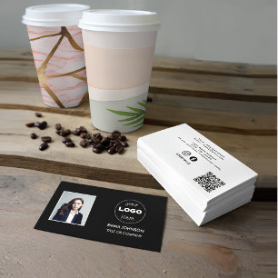 Carte De Visite Logo d'entreprise personnalisé   Photo professionn