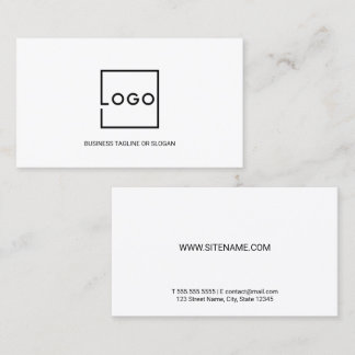 Carte De Visite Logo d'entreprise personnalisé professionnel