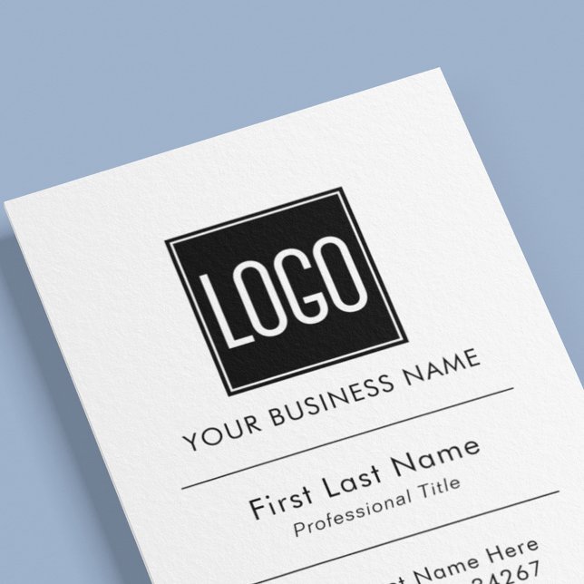Carte De Visite Logo d'entreprise | Professionnel simple (Créateur téléchargé)