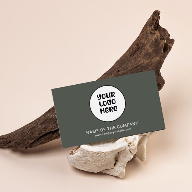 Carte De Visite Logo d'entreprise QR Code Professionnel Minimalist (Créateur téléchargé)