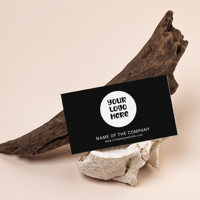 Carte De Visite Logo d'entreprise QR Code Professionnel Minimalist (Créateur téléchargé)